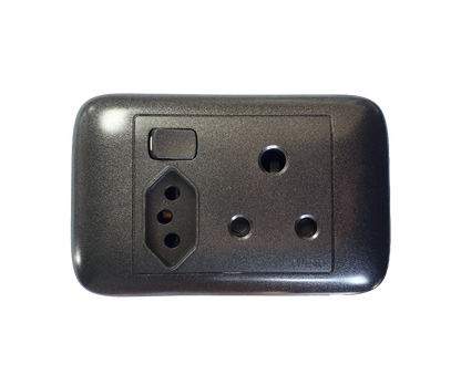 Single + New ZA Switched Socket, 4x2 | Onesto Oracle Range