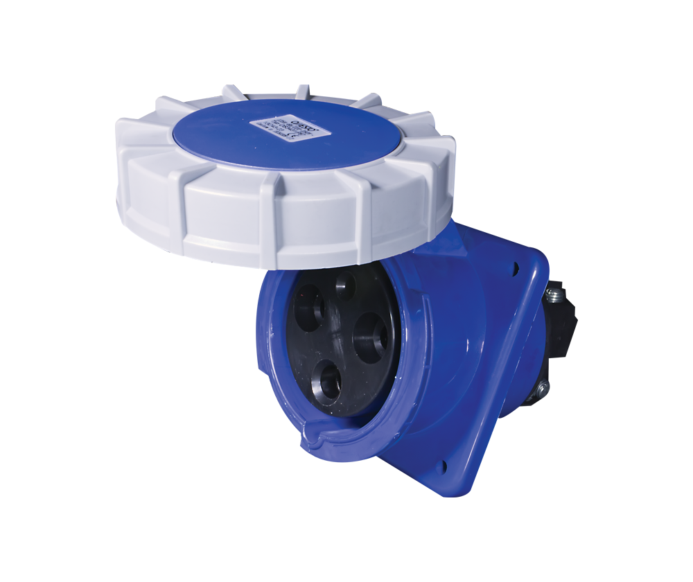Industrial CEE Angle Panel Socket 16A-125A | IP44 & IP67 | 3P, 4P & 5P | Onesto Onyx Range