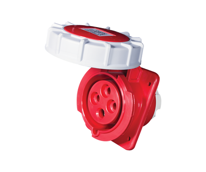 Industrial CEE Angle Panel Socket 16A-125A | IP44 & IP67 | 3P, 4P & 5P | Onesto Onyx Range