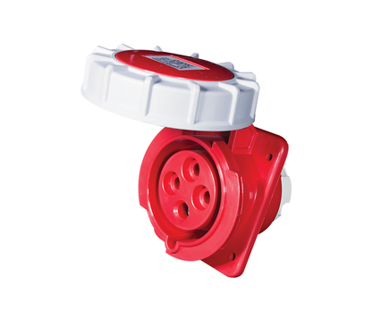 Industrial CEE Angle Panel Socket 16A-125A | IP44 & IP67 | 3P, 4P & 5P | Onesto Onyx Range