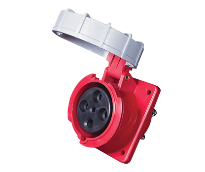 Industrial CEE Angle Panel Socket 16A-125A | IP44 & IP67 | 3P, 4P & 5P | Onesto Onyx Range