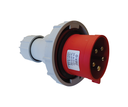 Industrial CEE Plug Top with Phase Inverter 16A & 32A | IP44 & IP67 | 3P+N+E, 380V | Onesto Onyx Range