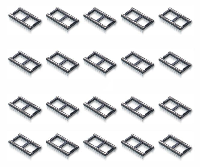 EIE Ic Socket 0.6 28W Tulip Round Wide - 14PCS/TUBE