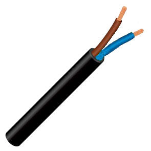 EIE Cabtyre Cable 2C 2.5 O=9.6 Black 100m/ROLL