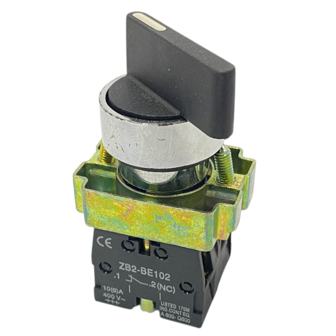 Swan Electric Rotary Selector Switch 2Pos NO=L/Off=R/On NC(Oppos), Stay