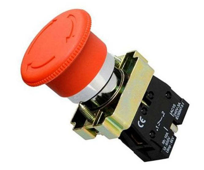 Swan Electric 22mm emergency stop push button red mushroom head