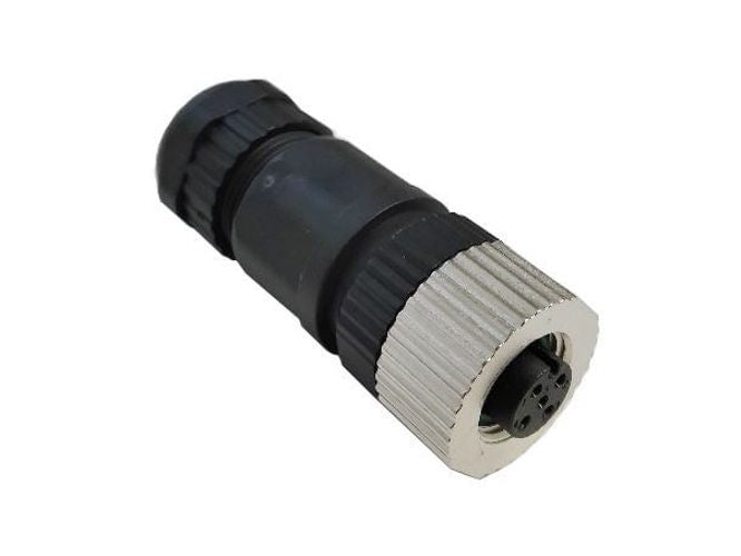 Degson 5W Solder Type Socket Inline M12 Sensor Connector