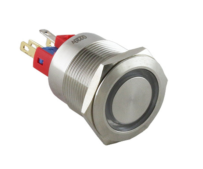 Swan Electric 22mm Illuminated Push Button Latching 250VAC 5A