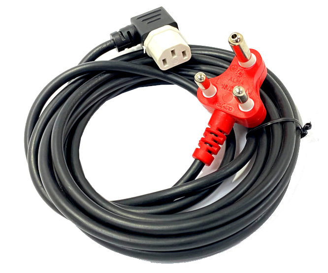 EIE C13 Socket Right-Angle - Dedicated Power Lead Iec 3PIN Plugtop - 4m