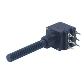Piher Potentiometer S/T Log PCB Dual, 16mm-21mm