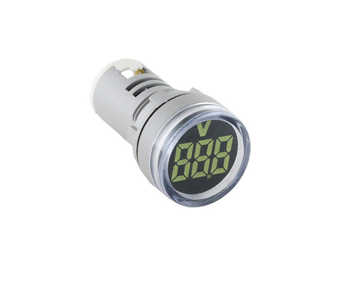 Swan Electric Voltmeter Indicator 20-500VAC-500VAC 3-DIG 22mm Panel Mount