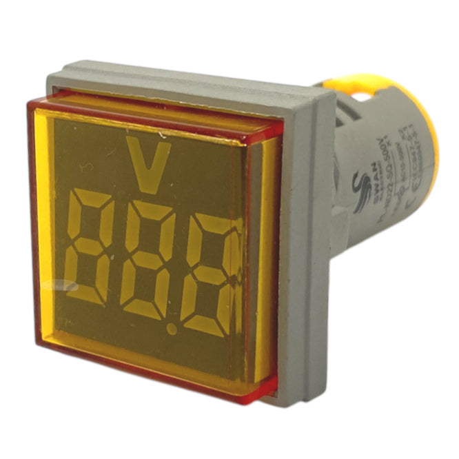 Swan Electric Voltmeter Indicator Square 500VAC 22mm