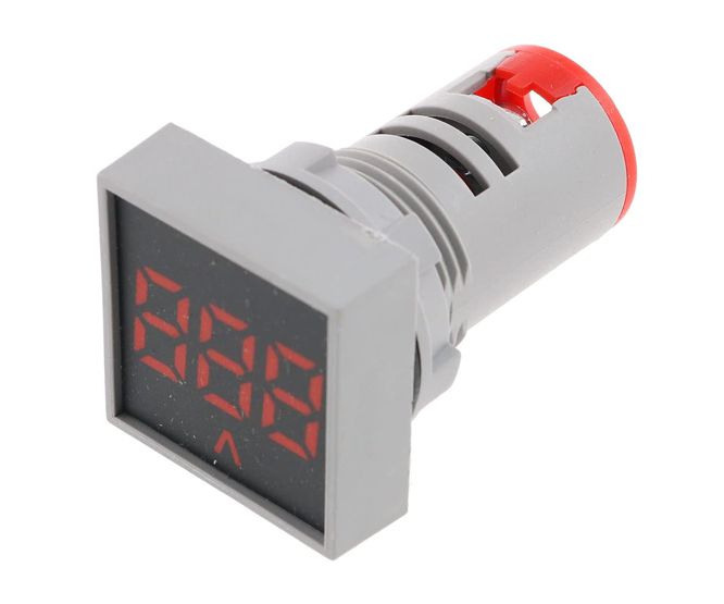 Swan Electric Voltmeter Indicator Square 500VAC 22mm