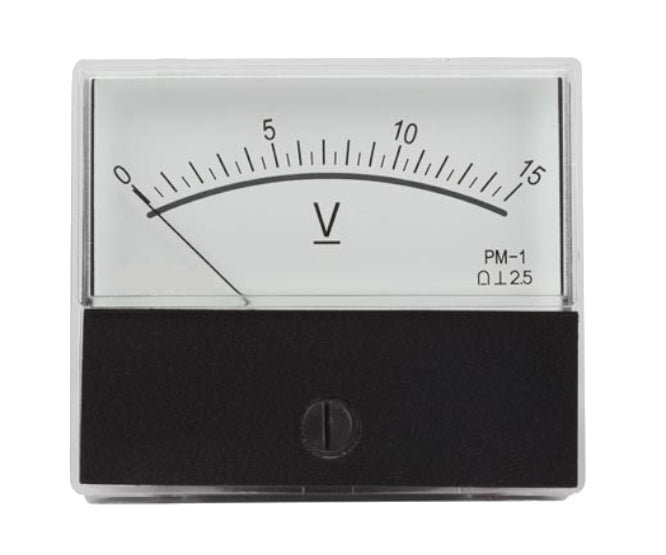 MEC Voltmeter 15VDC F=60x71 Panel Mount