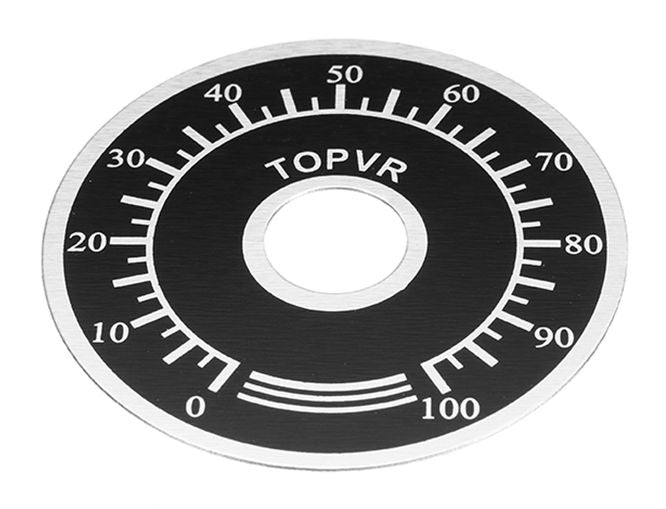 EIE Dial for Pot Marking 0-100 ID=10mm OD=40mm