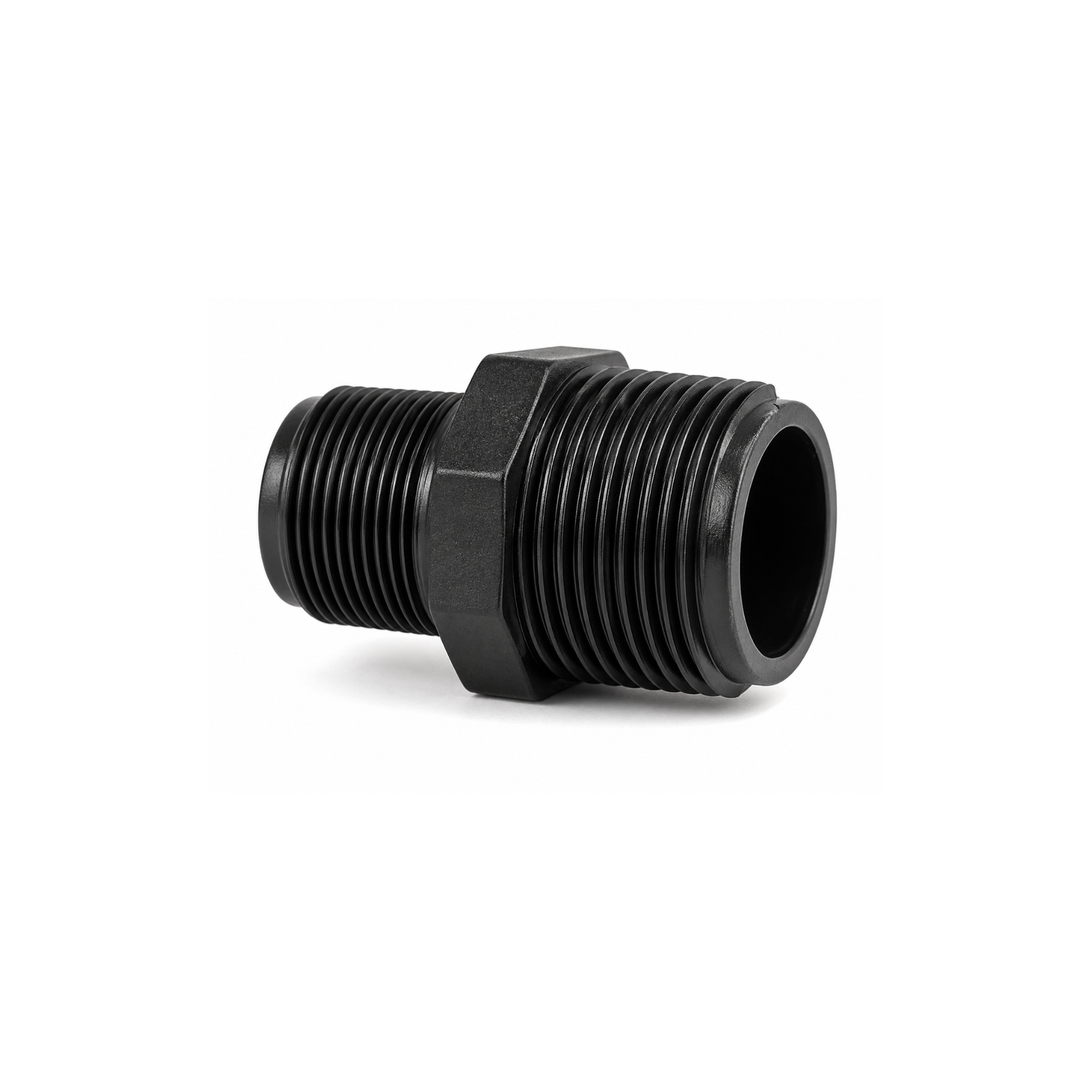 PP threaded reducing nipple fitting