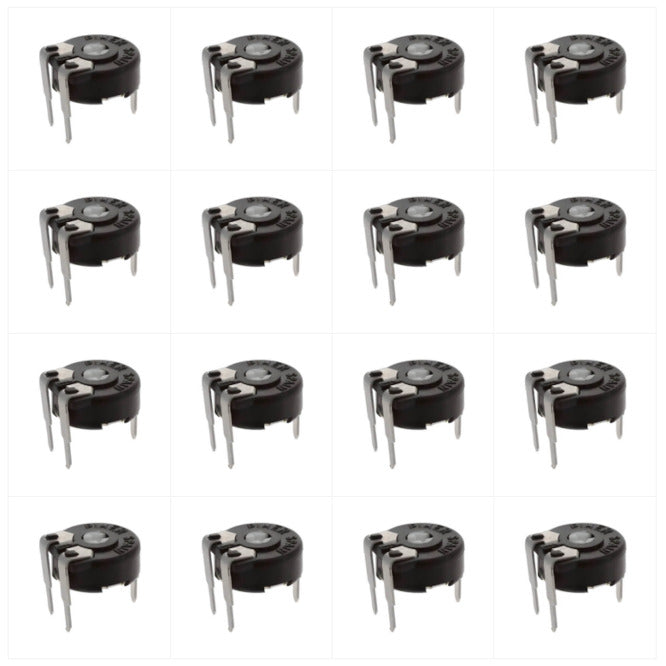 Piher Preset Potentiometer 6mm T-Adj Screw Round, 220Ω-10MΩ