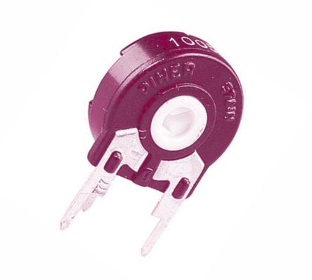 Piher Preset Potentiometer 10mm S-Adj Scr Red 220K Cermet