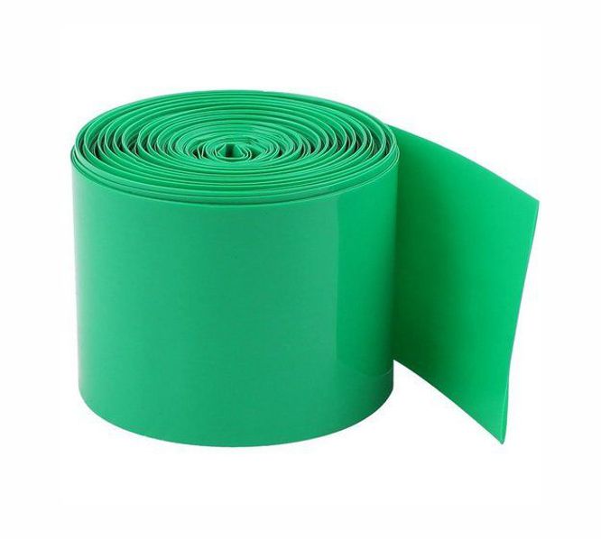 EIE PVC Sleeving Heatshrink Green OD=17mm FLAT=25mm - Single Piece