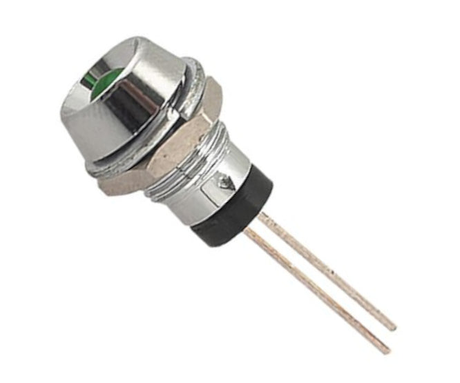 EIE LED Holder 5mm Chrome Diffused Round 5mm LED
