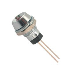 EIE 5mm Red LED in Concave Chrome Holder