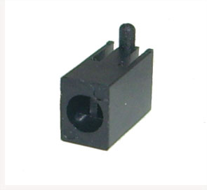 EIE LED Holder 3mm Right-Angle Plastic Bk