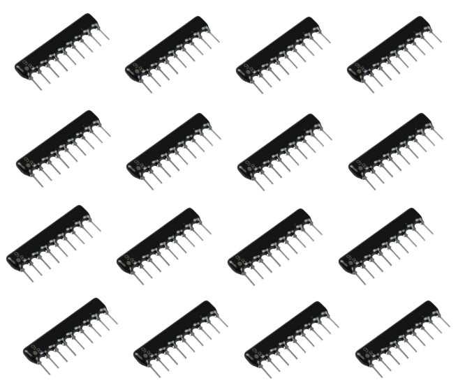 Fenghua Resistor Network SIL, 9-Pin, 8 Resistors, 10kΩ-100kΩ