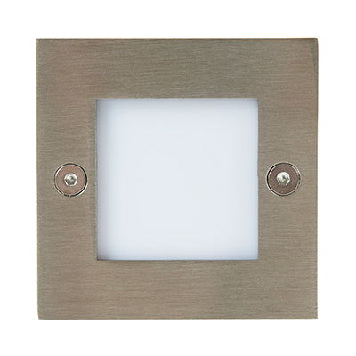 Radiant recessed stainless steel LED foot light 0.75W for walls and steps