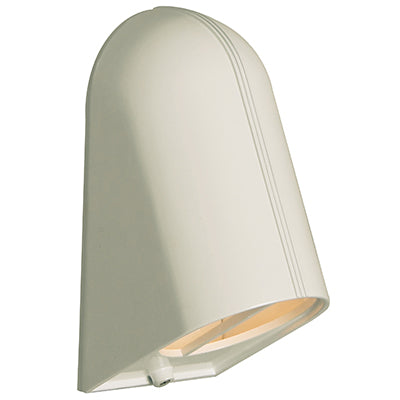 Radiant white die-cast aluminium surface foot light with E27 lamp holder