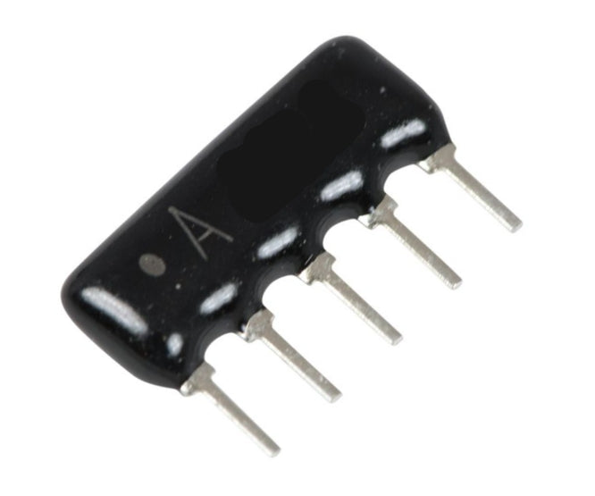 MEC Resistor Network SIL, 5-Pin, 4 Resistors, 22Ω-470kΩ