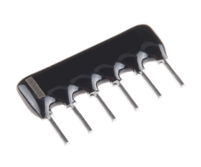 MEC Resistor Network SIL, 6-Pin, 3 Resistors, 100Ω-4.7kΩ