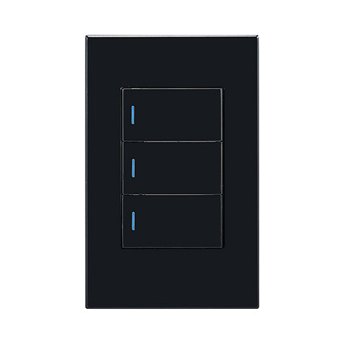 Eurolux Horizon Modern 3 Lever 2 Way Switch in Black