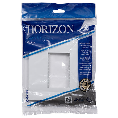 Eurolux Horizon Modern Single Socket Grid in White