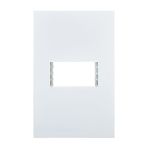 Eurolux Horizon Modern Grid Plate White – 1 Lever