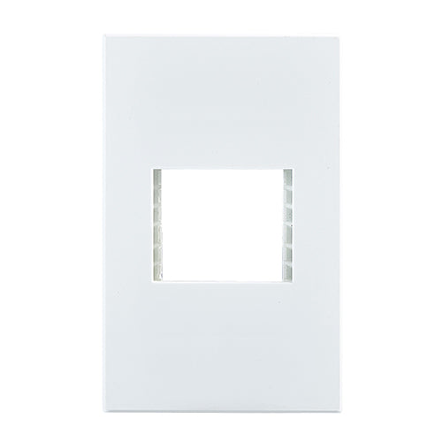 Eurolux Horizon Modern Grid Plate White – 2 Lever
