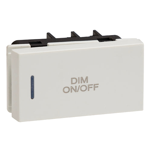 Eurolux Horizon Modern Dimmer Push Switch Module in White