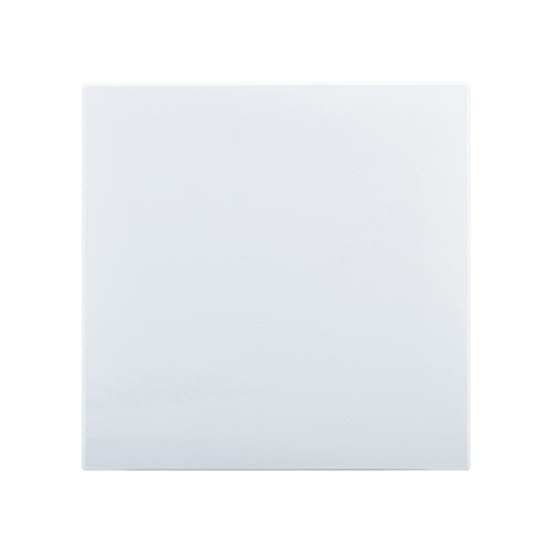 Eurolux Horizon Modern Blank Plate 4 x 4 in White