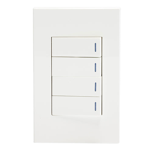 Eurolux Horizon Modern 4 Lever 2 Way Switch in White