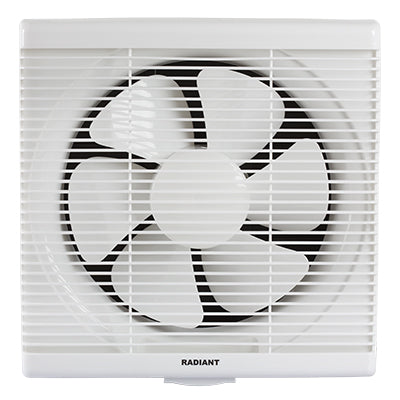 Radiant Extractor Square Wall/Louvre Fan – White, 36W, 300mm