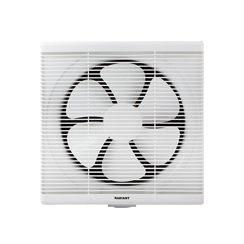 Radiant Extractor Square Wall/Louvre Fan – White, 48W, 350mm