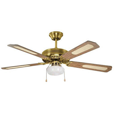Radiant Rattan Ceiling Fan with Light – 1300mm, 60W