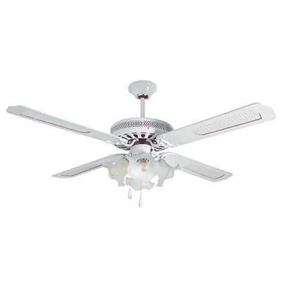 Radiant Rattan Ceiling Fan with Light – 1300mm, 60W
