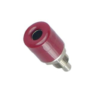 EIE 4mm Banana Socket Dark Red Solder TL=23mm