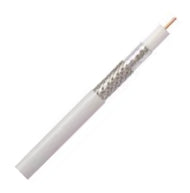 EIE TV Cable Coax Solid White 75 OHM -Single Piece
