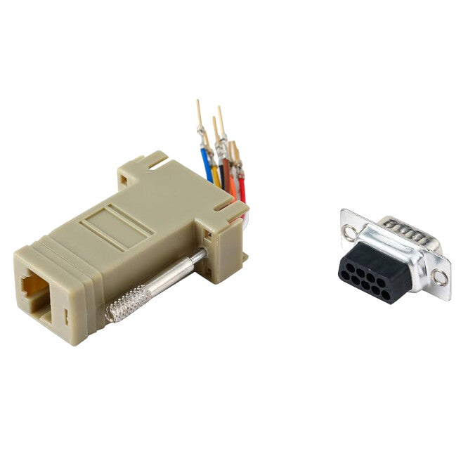 CS RJ45 to 9W D-Sub Plug Adapter