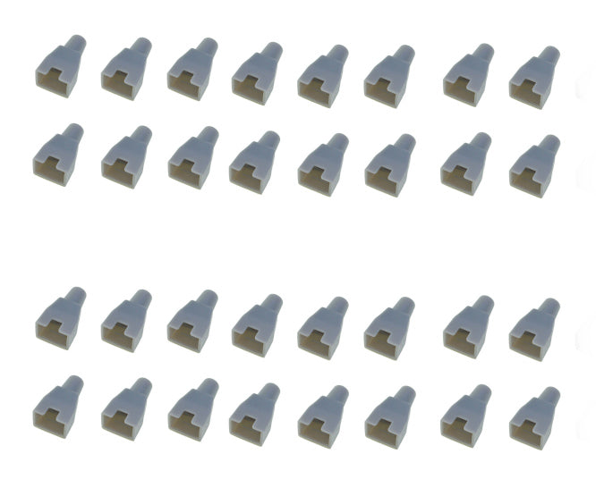EIE RJ45 Grey 27mm Rubber Boot - 1K/BAG