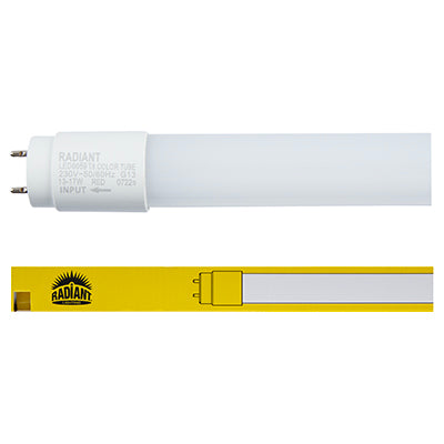 Radiant T8 Colour LED Tube – 1200mm, Red