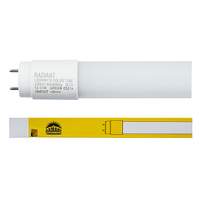 Radiant T8 Colour LED Tube – 1200mm, Green