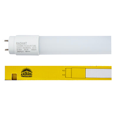 Radiant T8 Colour LED Tube – 600mm, Blue