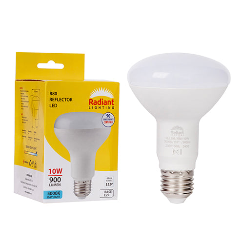 Radiant R80 Reflector 10W LED Lamp – E27 Screw, 5000K Daylight